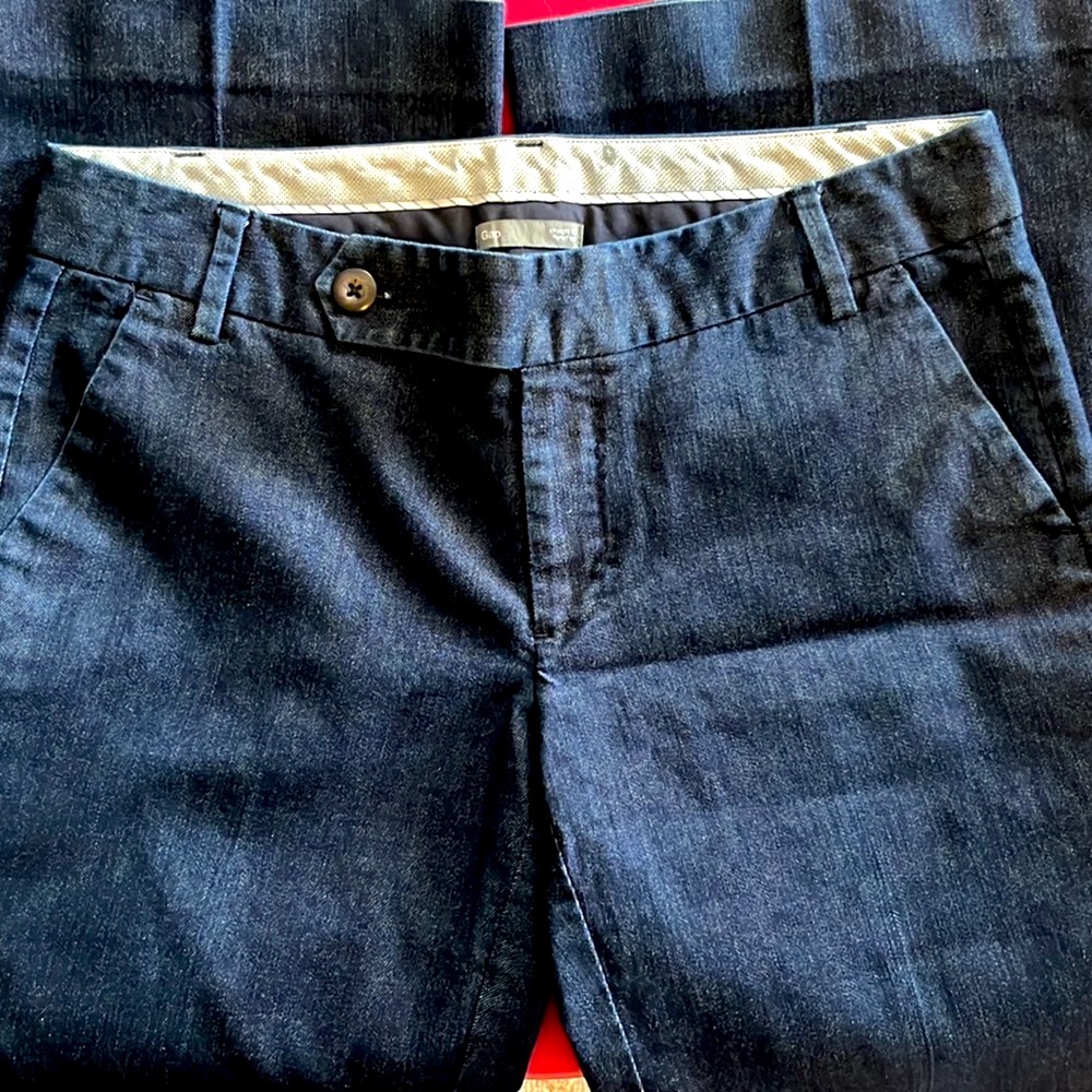 Gap Straight Fit Flared Leg Blue Jeans